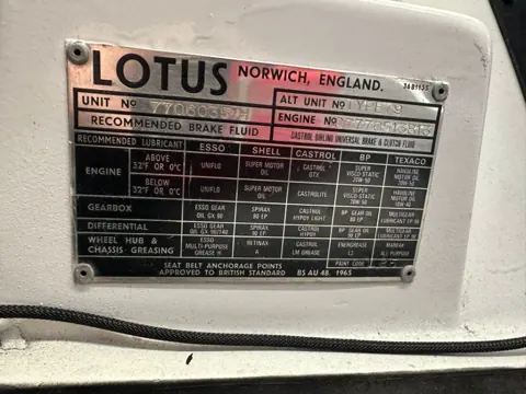 Lotus Esprit S1 chassis 351H registration BOND SUE historical archive photograph 8