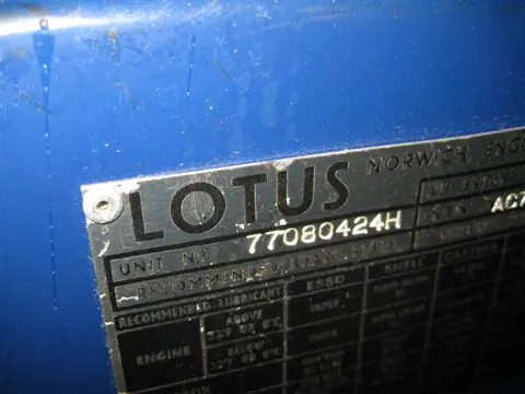 Lotus Esprit S1 chassis 424H registration 98308 historical archive photograph 1