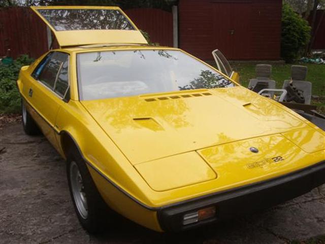 Yellow Lotus Esprit S1 chassis 244G before restoration